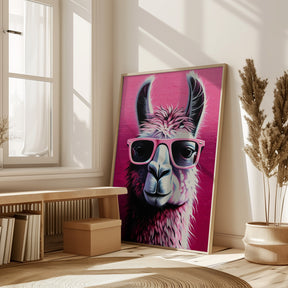 Pink Lama Poster