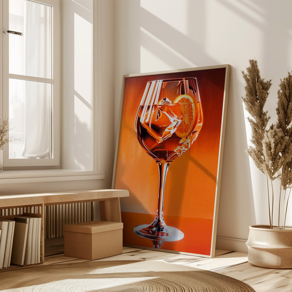 Aperol Spritz Orange Poster