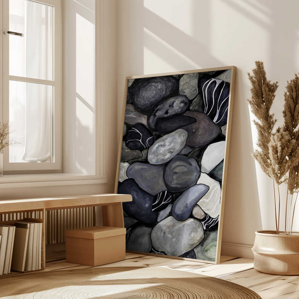 Beach stones Poster