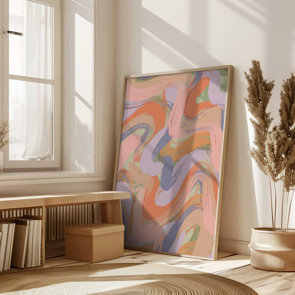 Swirling Hues Poster