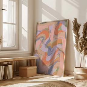 Swirling Hues Poster