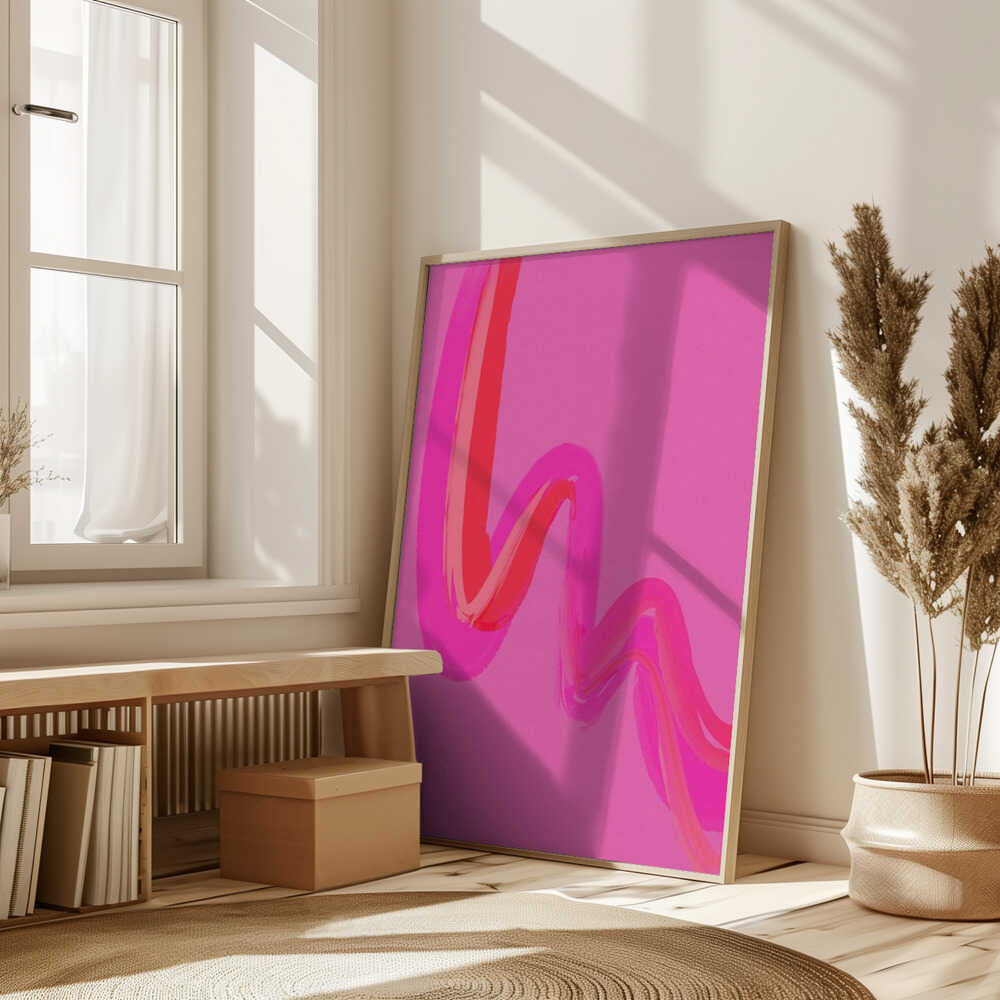 Neon Waves Poster