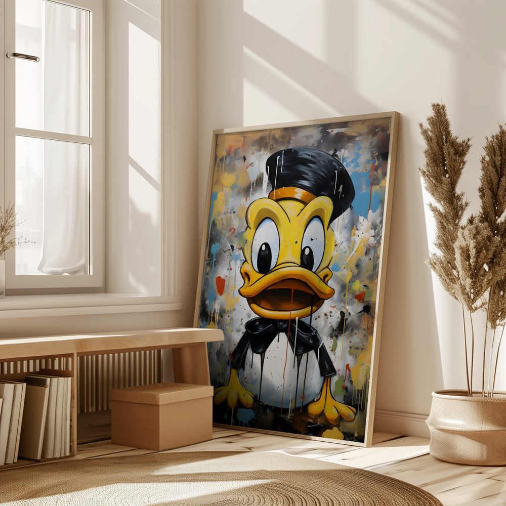 Street Art Duck Poster