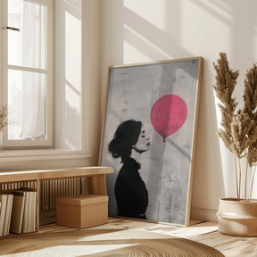 The Girl With the Pink Balloon Poster