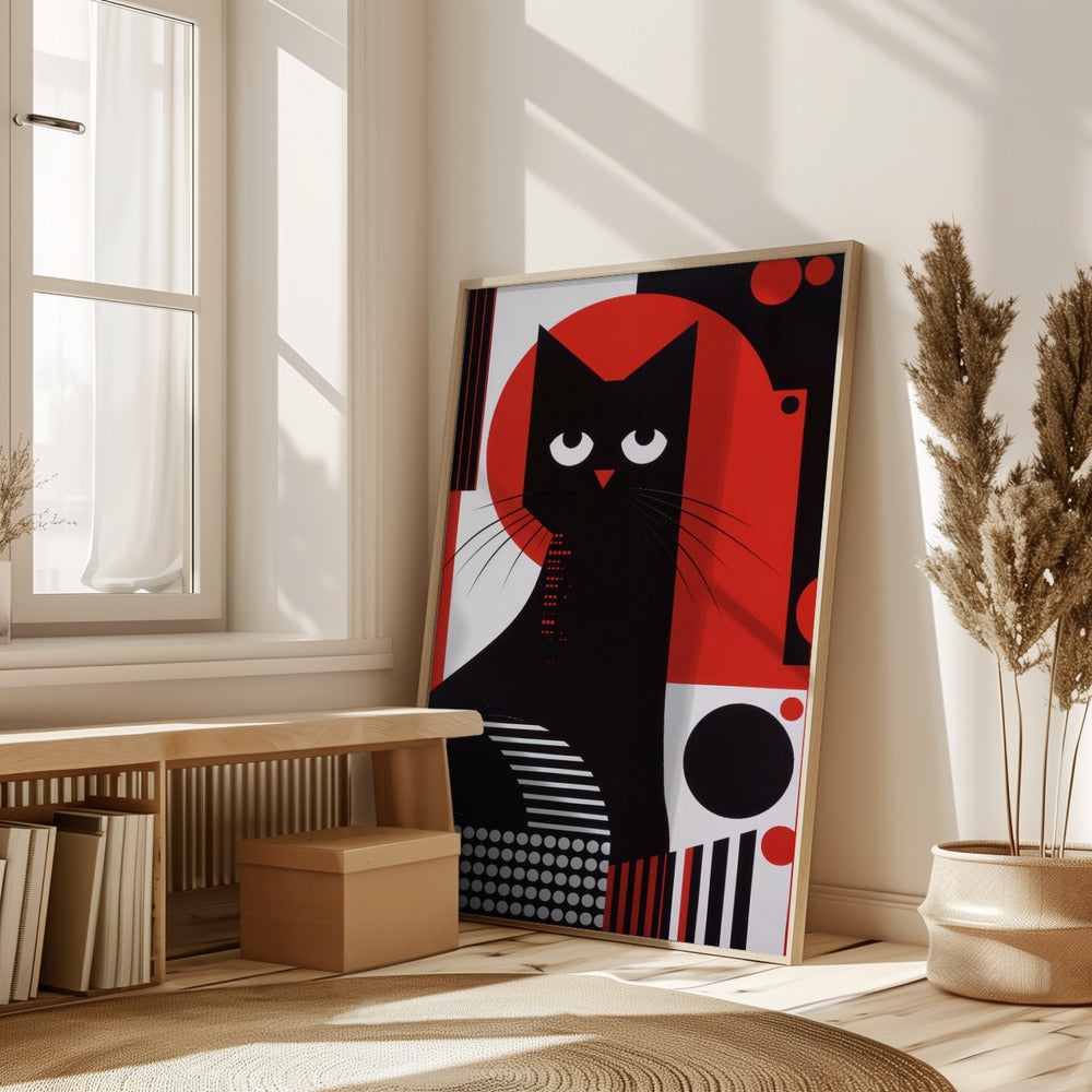 The Abstract Cat Poster