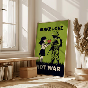 Make Love   Not War Poster