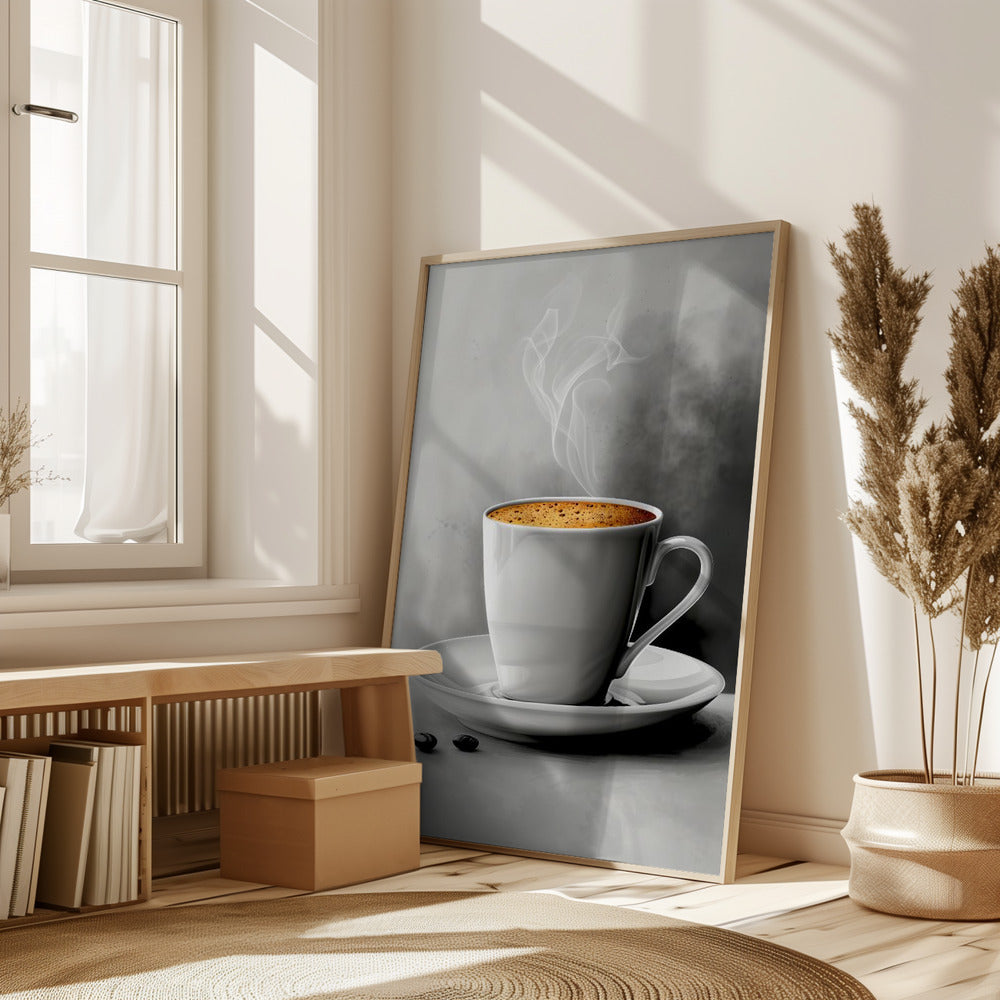 I Love Coffee Food Illustration Art (16) Poster