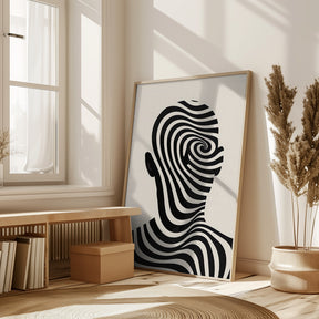 Striped Man Poster