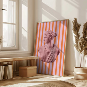 Artemispinkorangestripes Ratio2x3 Poster