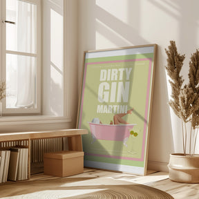 Jlr Cocktails- Dirty Gin Martini Poster