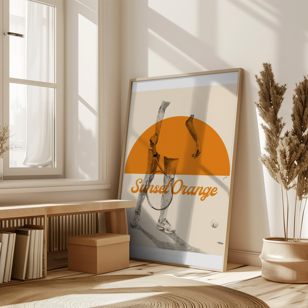 Sunset Orange Poster