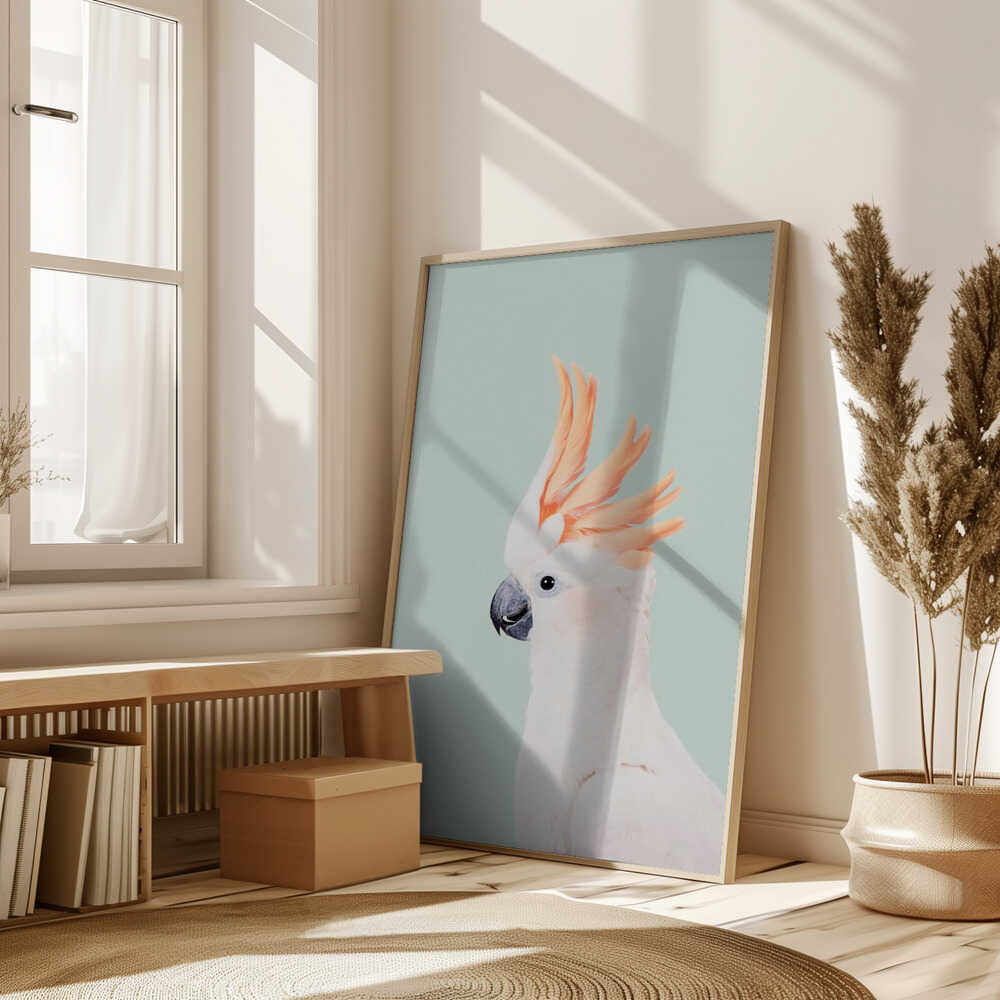 Cockatoo on Mint Poster