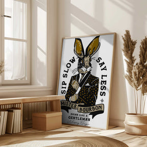 Mister Bourbon Jackalope In Smoking Jacket Poster