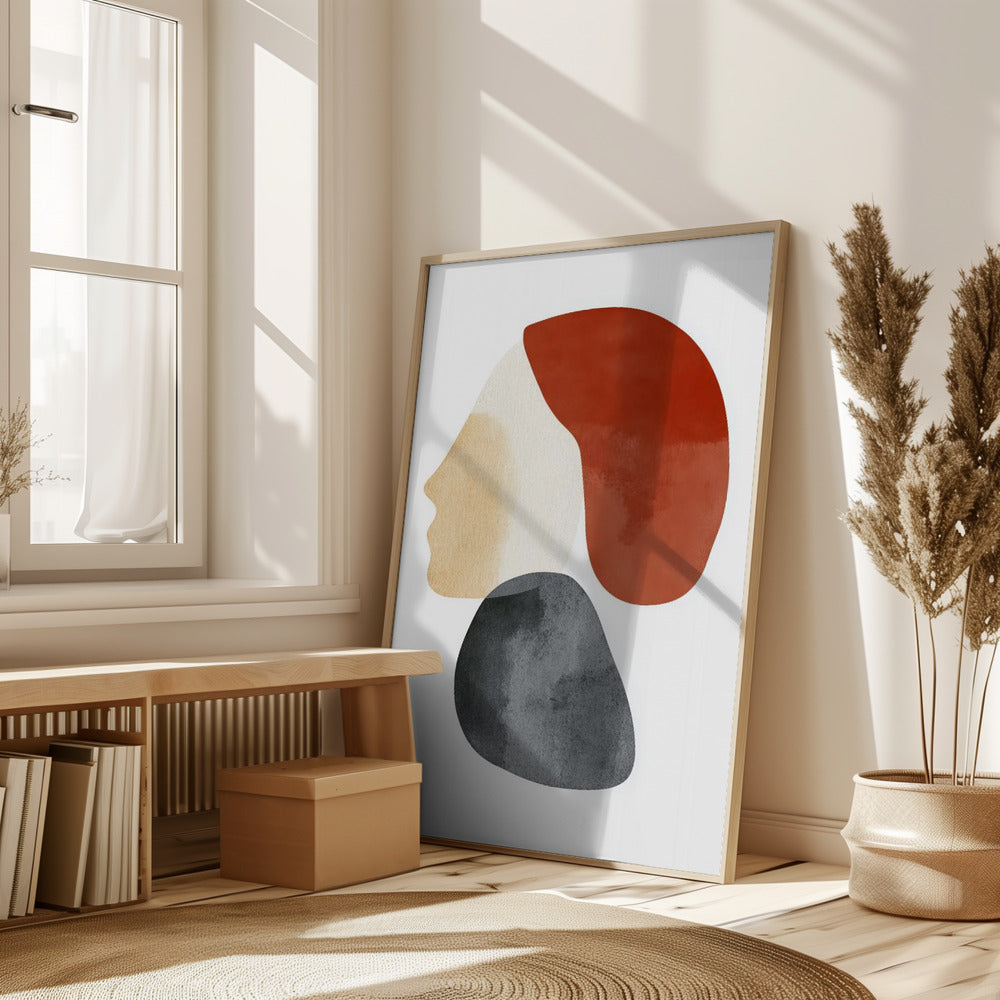 Abstract Minimalist Shapes No 1 Poster