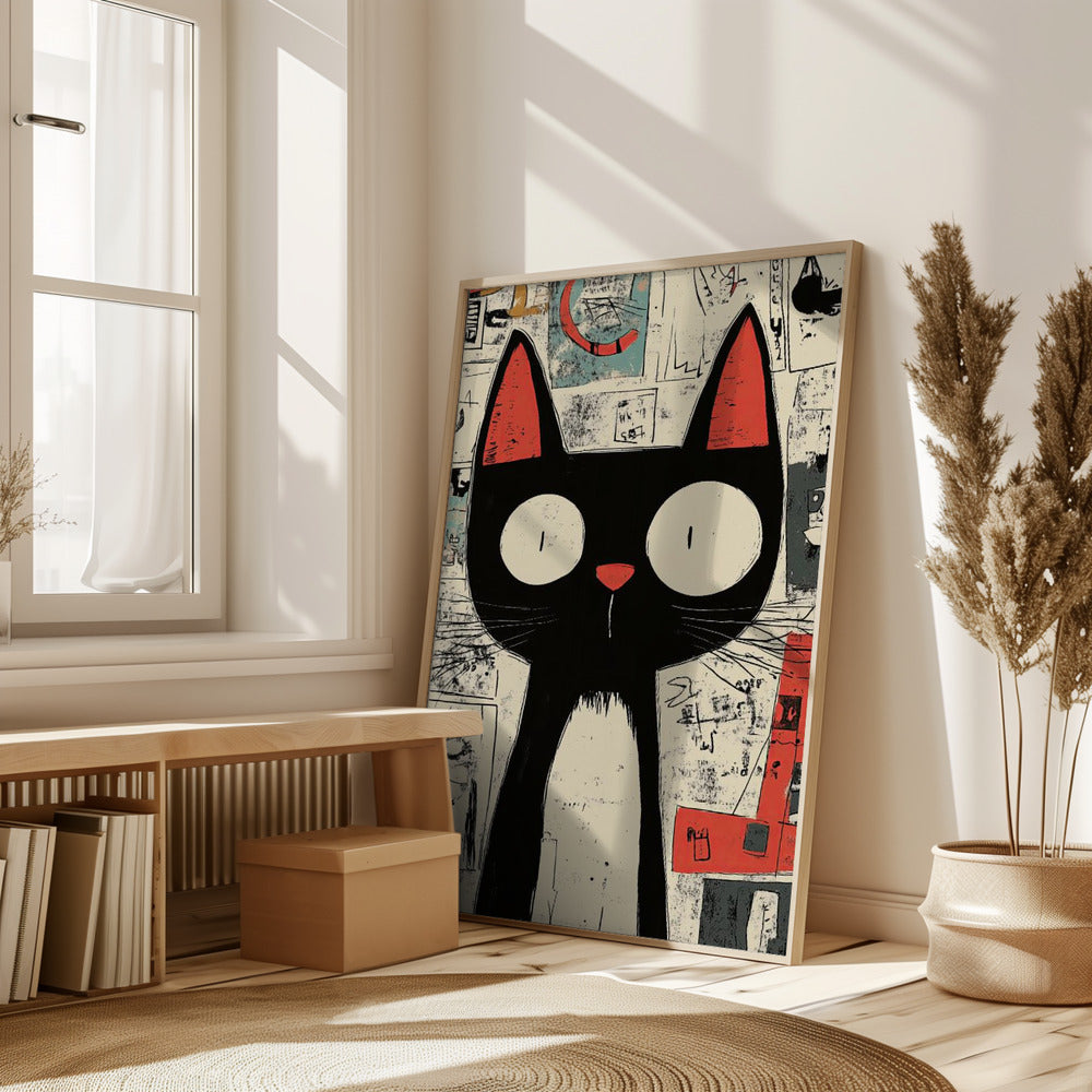 Surprised Cat Poster