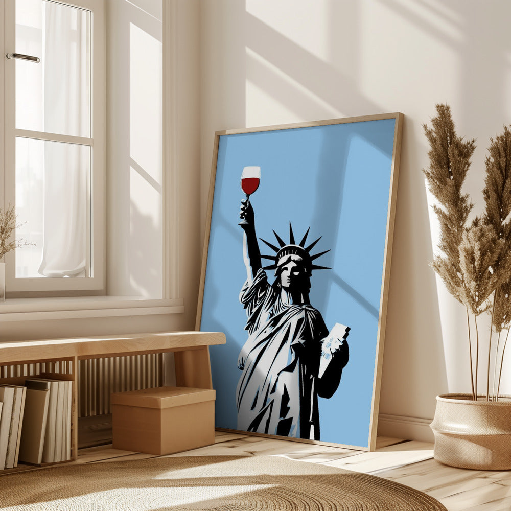 Liberty of Wine Poster