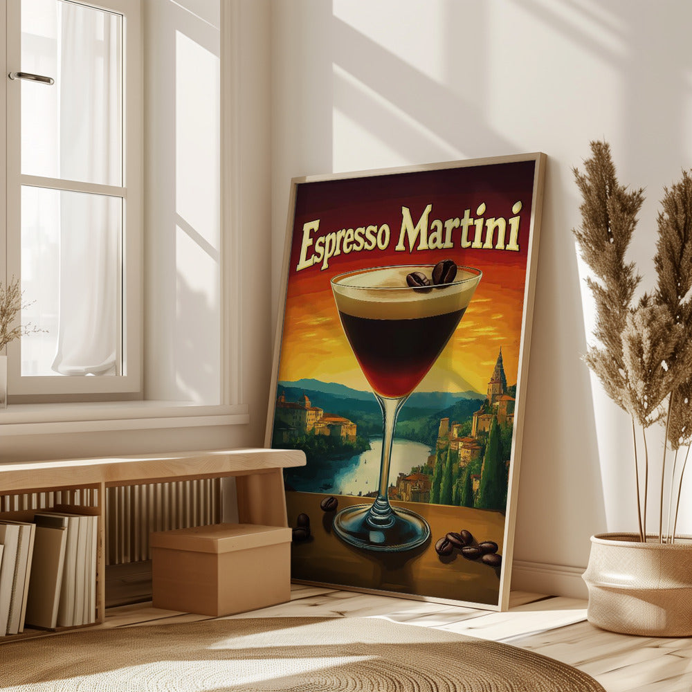 Espresso Martini Vintage Poster