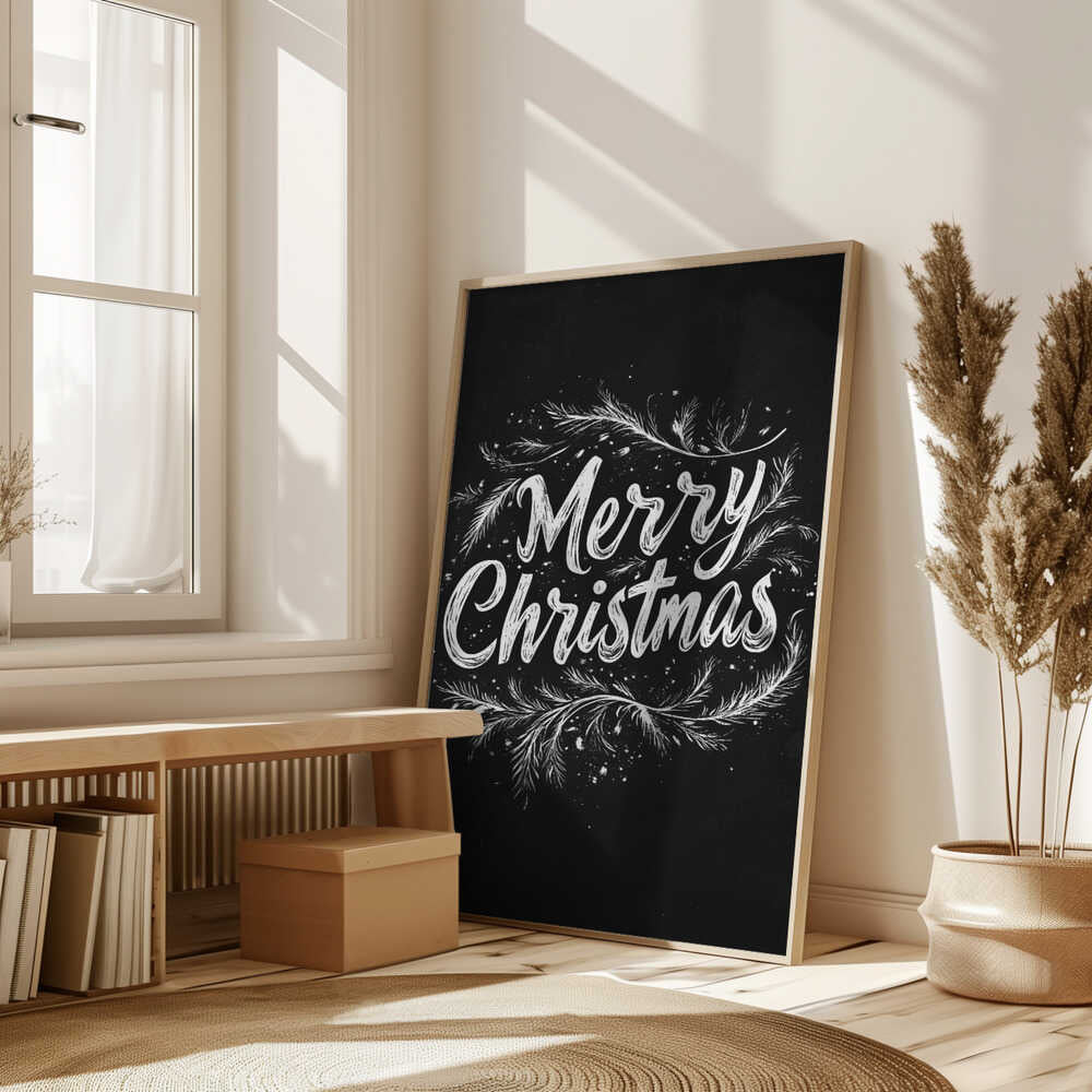 Holiday Chalk Wishes Poster