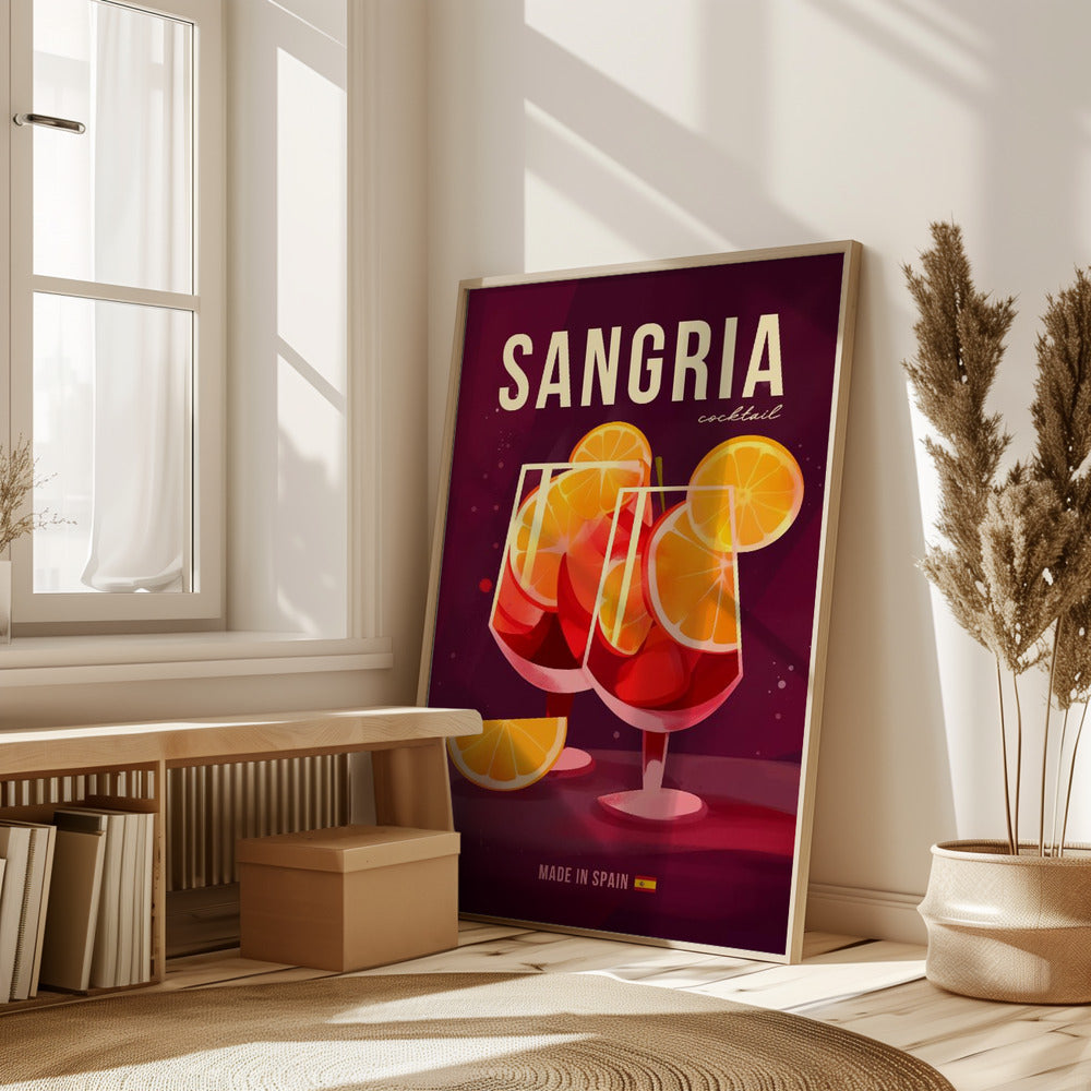 Sangria Cocktail Poster