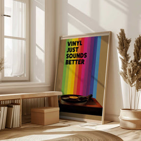 Vinyl Just Sounds Better Poster