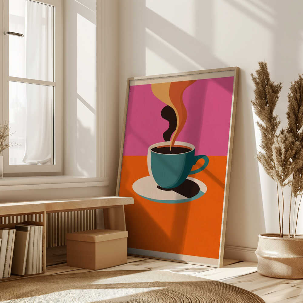 Coffee Steam Poster