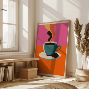 Coffee Steam Poster