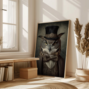 Owl Portrait Poster