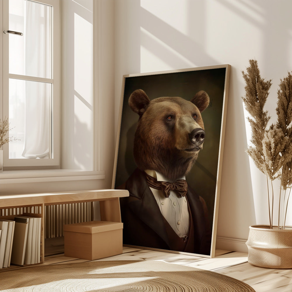 Bear Portrait Poster