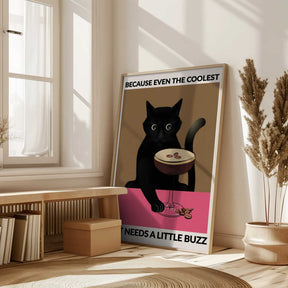 A4 Cat & Espresso 01.png Poster