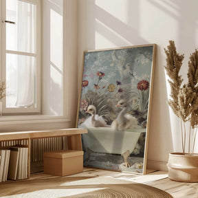 Ostrich Bubble Bliss Poster