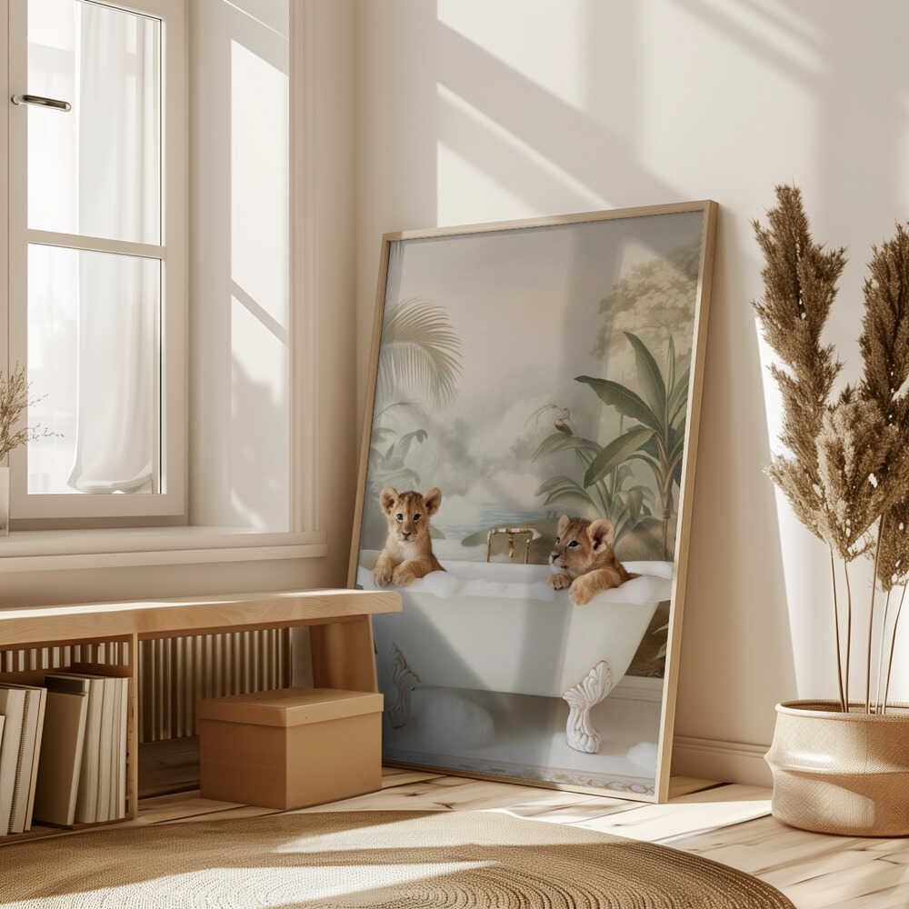 Jungle Lion Soak Poster