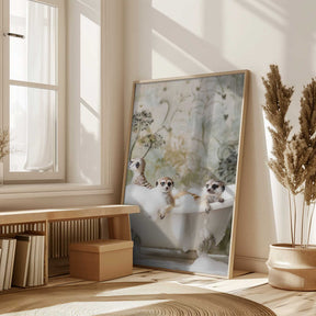 Meerkat Bubble Bath Poster