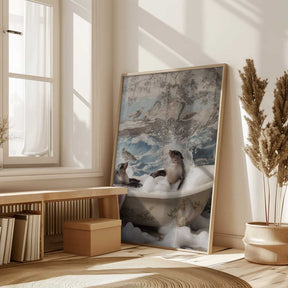 Splashing Seals Poster
