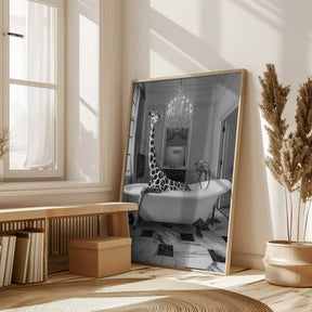 Giraffe Glam Soak Poster