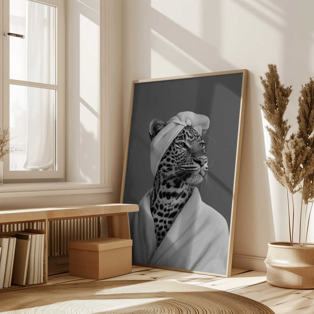 Lady Leopard Spa Day Poster