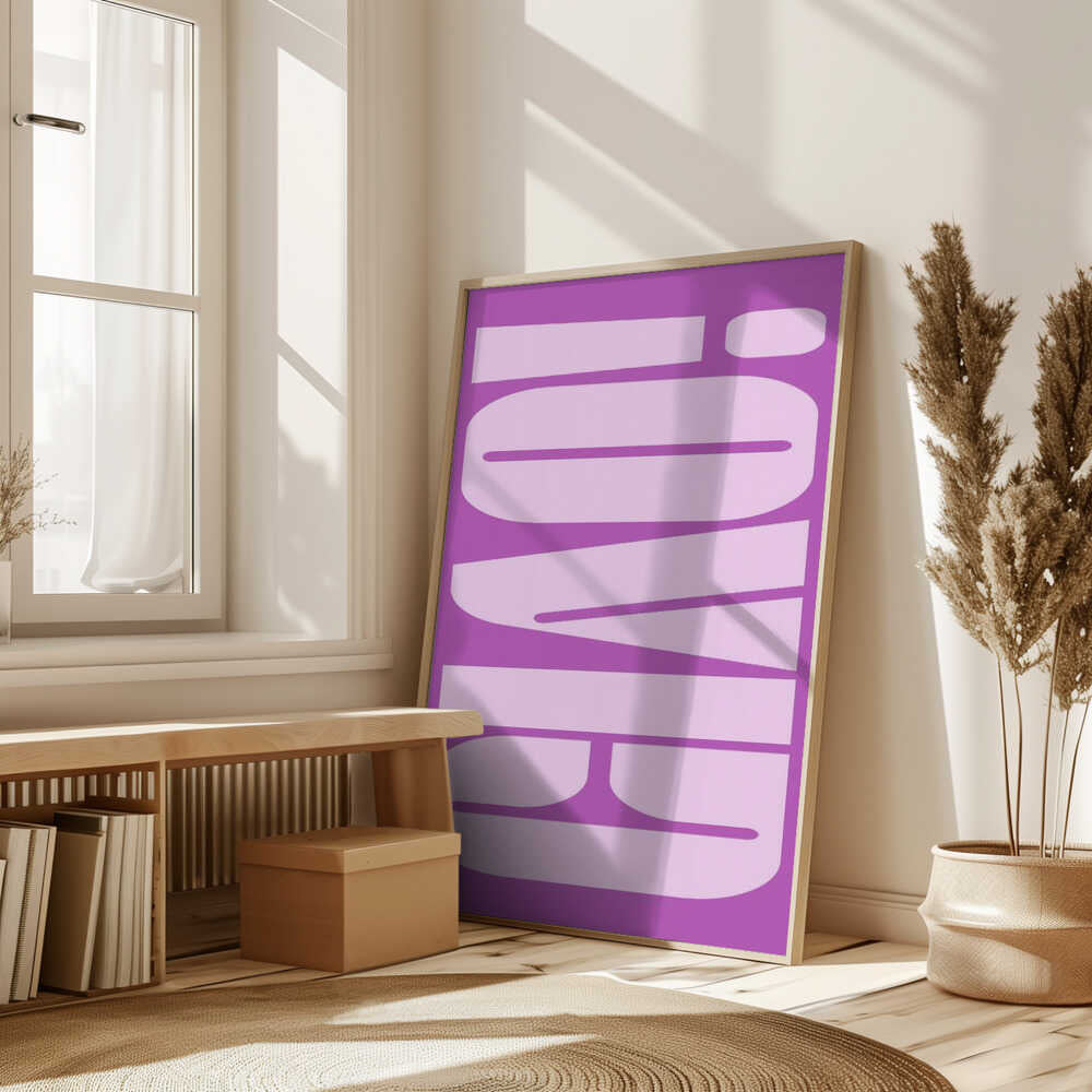 Bold Purple Typework Poster
