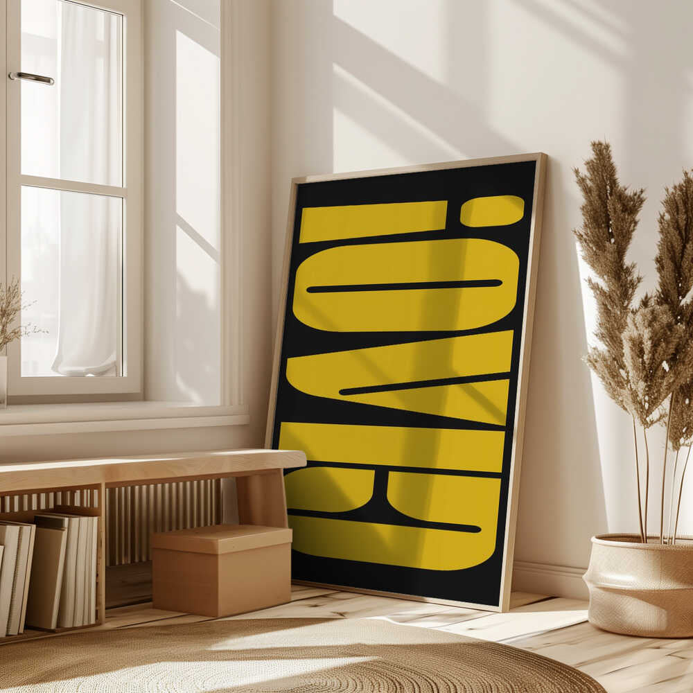 Abstract Typography Artwork Poster