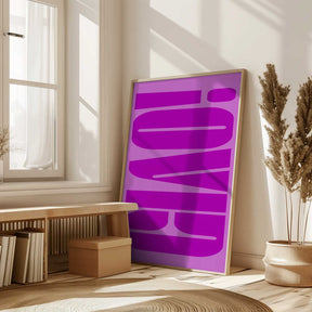 Bold Fuchsia Layers Poster