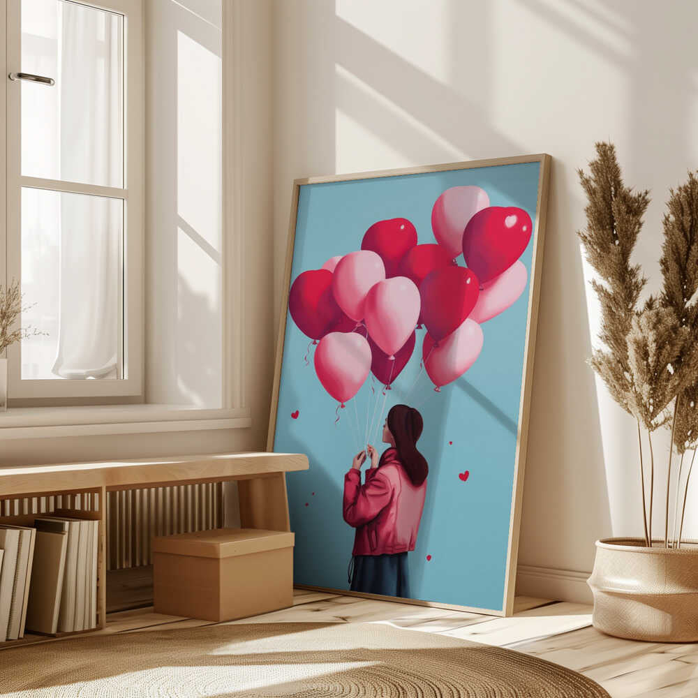 Love Balloons Flight Poster
