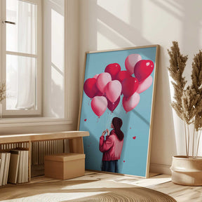 Love Balloons Flight Poster