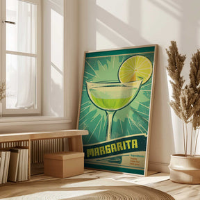 Retro Margarita Delight Poster