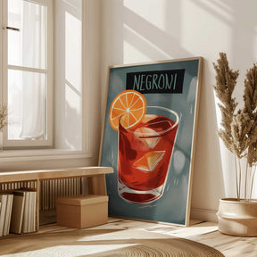 Sunset in a Glass Poster