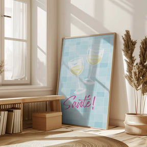 Two Glasses of Wine Poster