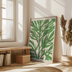 The Tree Branch with Green Leaves Poster