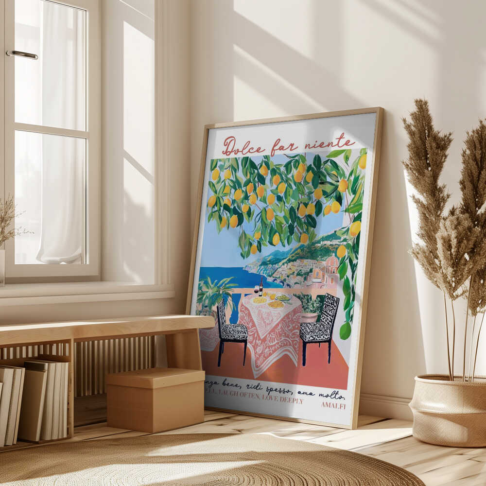 Eat Well Amalfi Poster