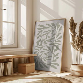 Olive Green Abstract Poster
