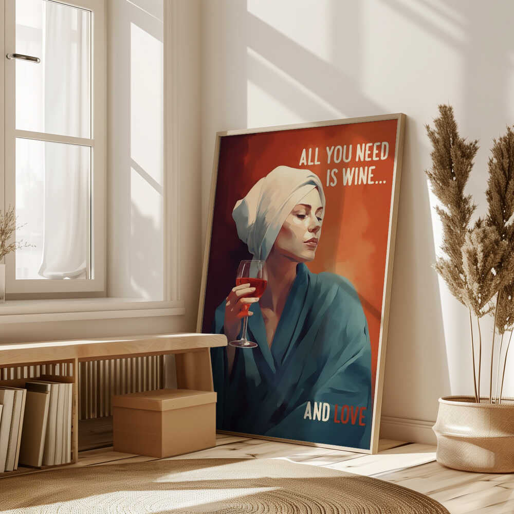 All You Need Is Wine Poster