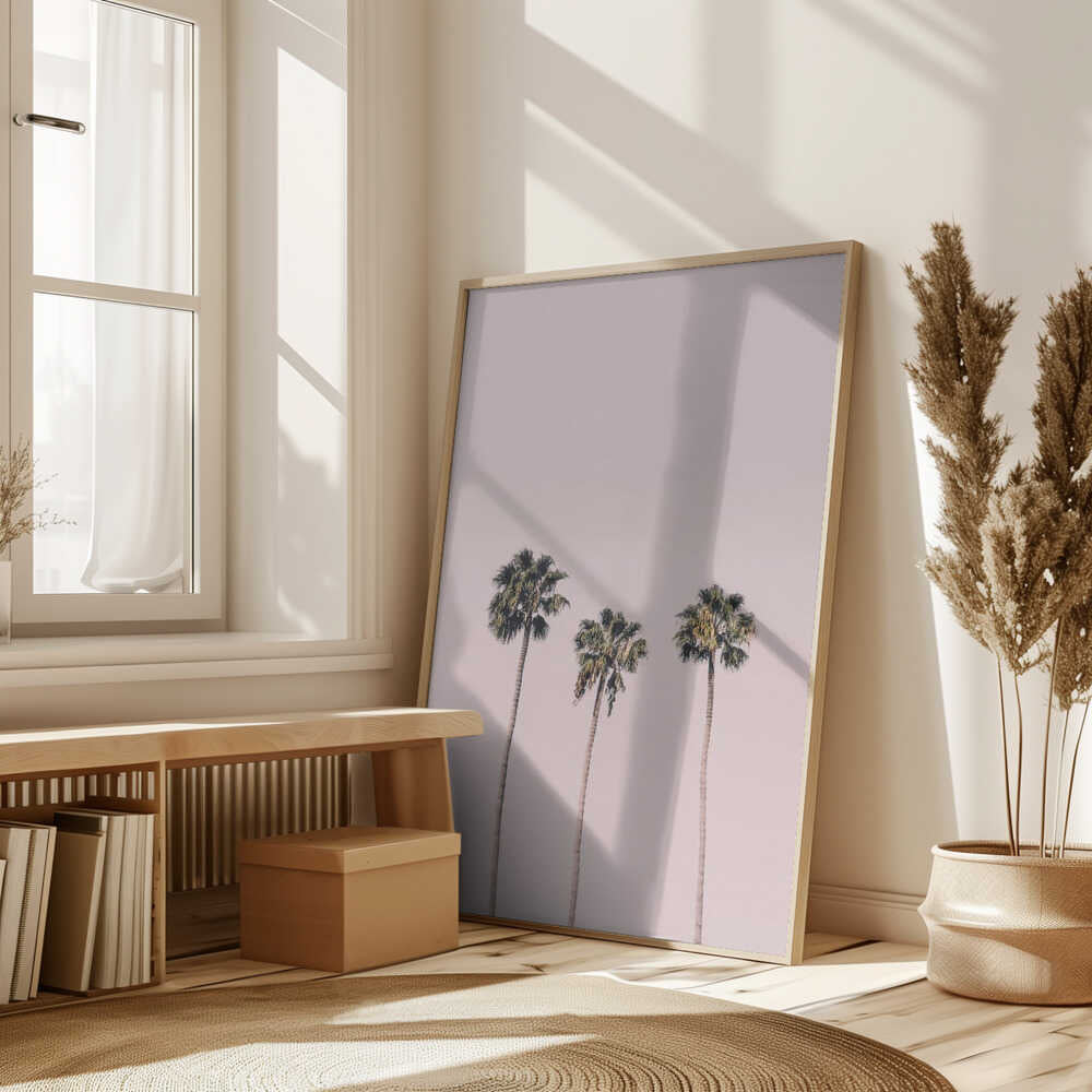 Palms On Pink Poster