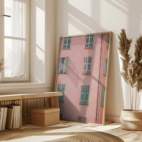 Pink Building Poster