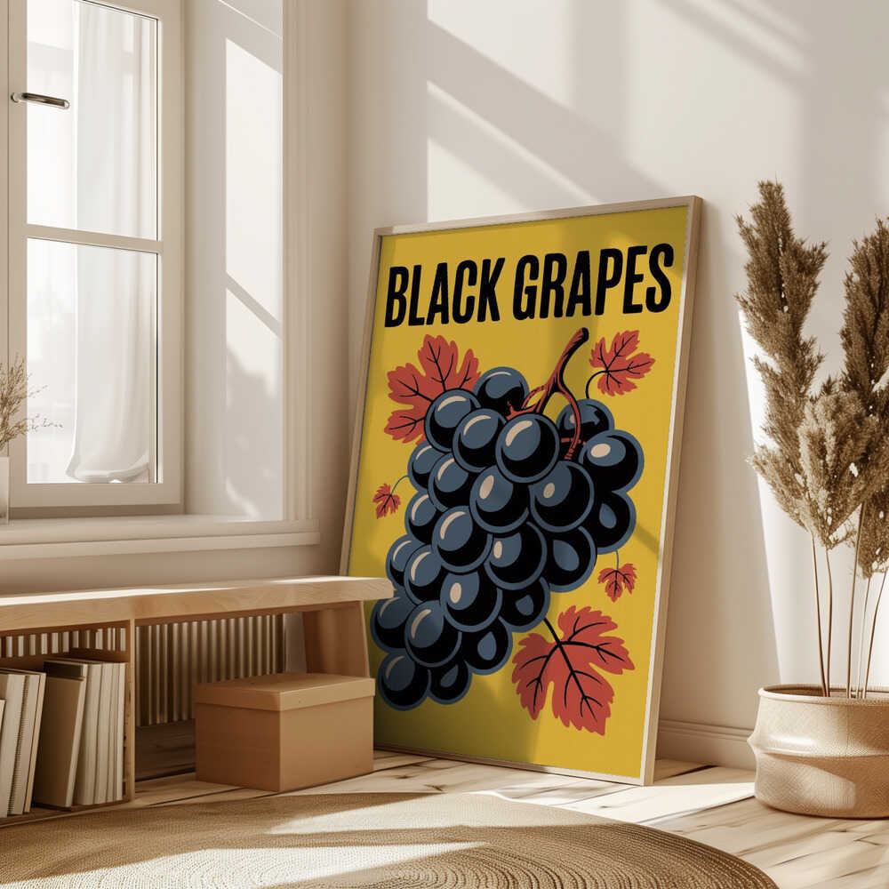 Grapes &amp; Leaves Poster